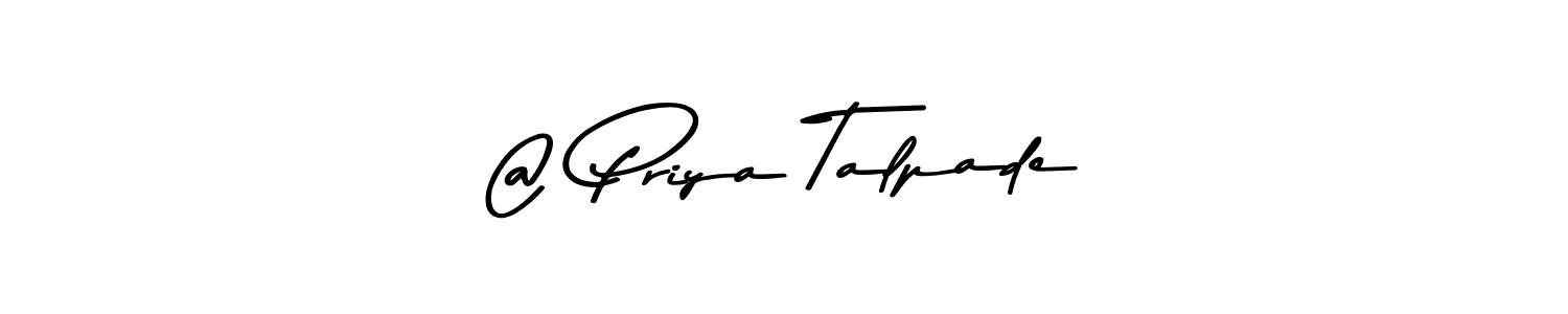 Make a beautiful signature design for name @ Priya Talpade. With this signature (Asem Kandis PERSONAL USE) style, you can create a handwritten signature for free. @ Priya Talpade signature style 9 images and pictures png