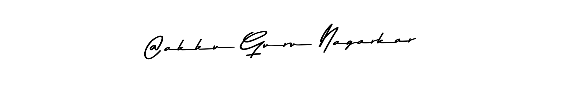 Design your own signature with our free online signature maker. With this signature software, you can create a handwritten (Asem Kandis PERSONAL USE) signature for name @akku Guru Nagarkar. @akku Guru Nagarkar signature style 9 images and pictures png