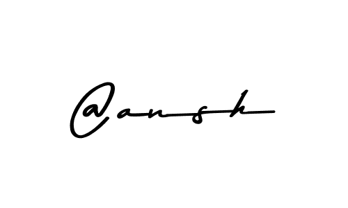 Create a beautiful signature design for name @ansh. With this signature (Asem Kandis PERSONAL USE) fonts, you can make a handwritten signature for free. @ansh signature style 9 images and pictures png