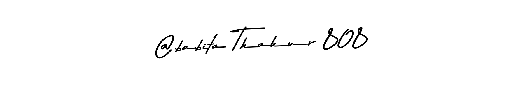 Use a signature maker to create a handwritten signature online. With this signature software, you can design (Asem Kandis PERSONAL USE) your own signature for name @babita Thakur 808. @babita Thakur 808 signature style 9 images and pictures png