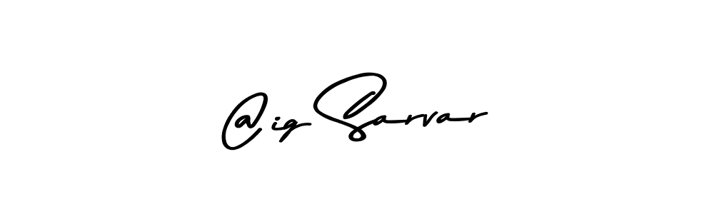 How to make @ig Sarvar signature? Asem Kandis PERSONAL USE is a professional autograph style. Create handwritten signature for @ig Sarvar name. @ig Sarvar signature style 9 images and pictures png