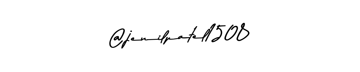 Also You can easily find your signature by using the search form. We will create @jenilpatel1508 name handwritten signature images for you free of cost using Asem Kandis PERSONAL USE sign style. @jenilpatel1508 signature style 9 images and pictures png