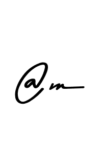 How to make @m name signature. Use Asem Kandis PERSONAL USE style for creating short signs online. This is the latest handwritten sign. @m signature style 9 images and pictures png