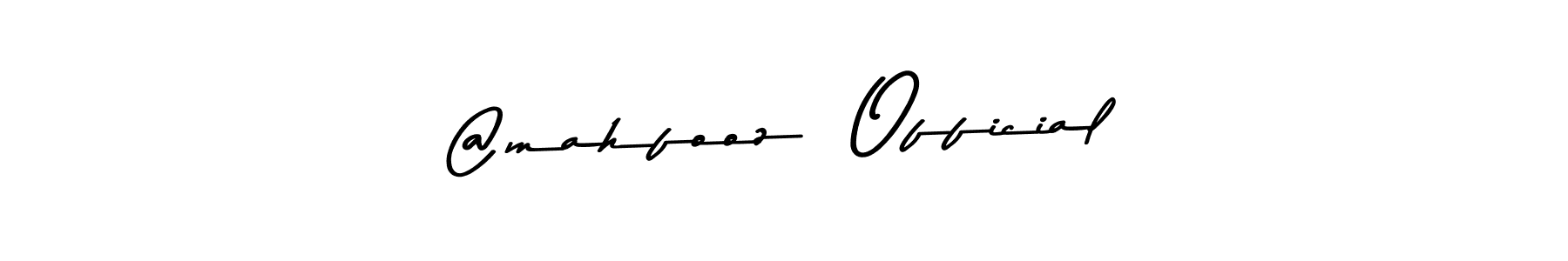 Design your own signature with our free online signature maker. With this signature software, you can create a handwritten (Asem Kandis PERSONAL USE) signature for name @mahfooz  Official. @mahfooz  Official signature style 9 images and pictures png