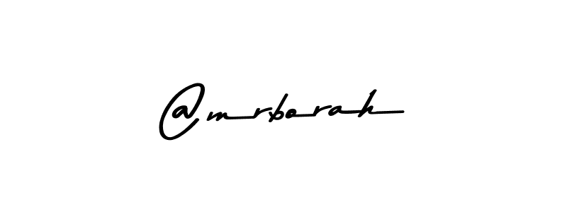 Create a beautiful signature design for name @mrborah. With this signature (Asem Kandis PERSONAL USE) fonts, you can make a handwritten signature for free. @mrborah signature style 9 images and pictures png