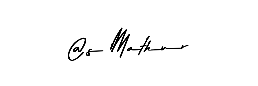 How to make @s Mathur name signature. Use Asem Kandis PERSONAL USE style for creating short signs online. This is the latest handwritten sign. @s Mathur signature style 9 images and pictures png