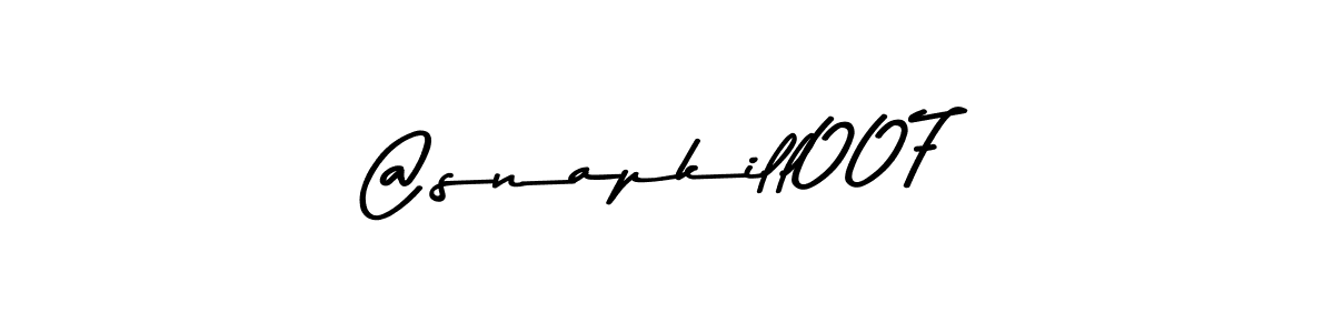 The best way (Asem Kandis PERSONAL USE) to make a short signature is to pick only two or three words in your name. The name @snapkill007 include a total of six letters. For converting this name. @snapkill007 signature style 9 images and pictures png