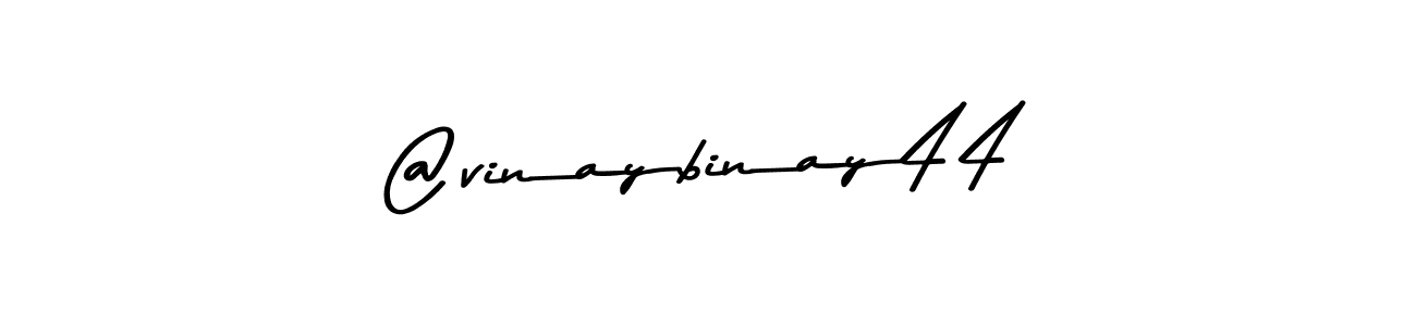 Make a beautiful signature design for name @vinaybinay44. With this signature (Asem Kandis PERSONAL USE) style, you can create a handwritten signature for free. @vinaybinay44 signature style 9 images and pictures png