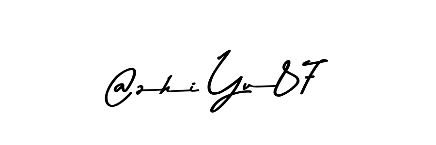 Also You can easily find your signature by using the search form. We will create @zhi Yu87 name handwritten signature images for you free of cost using Asem Kandis PERSONAL USE sign style. @zhi Yu87 signature style 9 images and pictures png