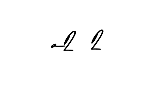 The best way (Asem Kandis PERSONAL USE) to make a short signature is to pick only two or three words in your name. The name [a2]2 include a total of six letters. For converting this name. [a2]2 signature style 9 images and pictures png