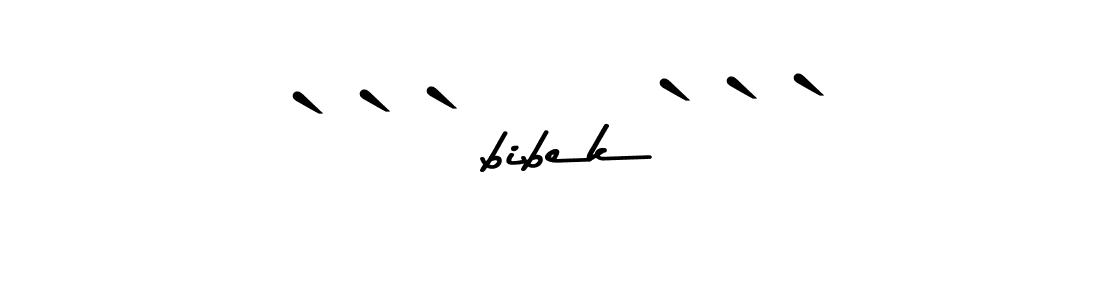 How to make ```bibek``` signature? Asem Kandis PERSONAL USE is a professional autograph style. Create handwritten signature for ```bibek``` name. ```bibek``` signature style 9 images and pictures png