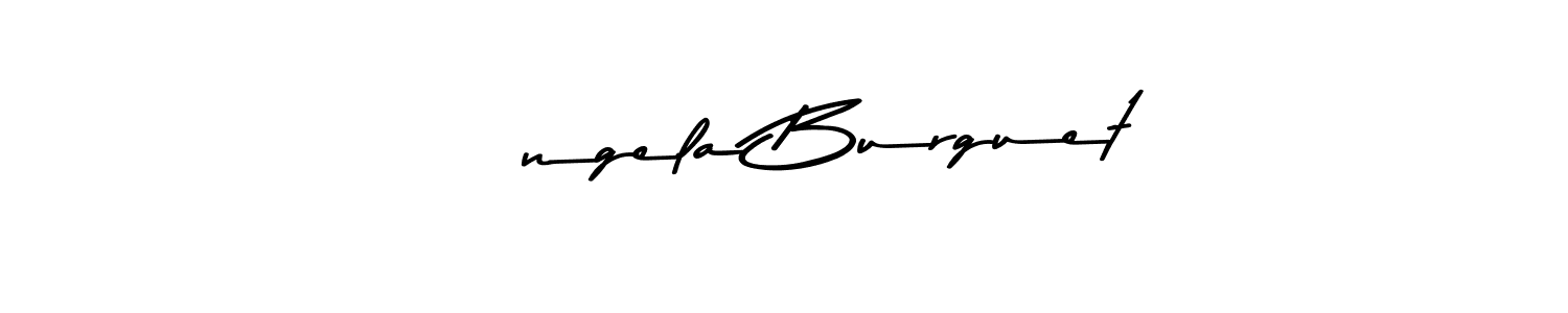Make a beautiful signature design for name Ángela Burguet. Use this online signature maker to create a handwritten signature for free. Ángela Burguet signature style 9 images and pictures png