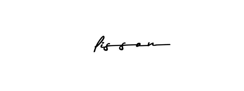 You should practise on your own different ways (Asem Kandis PERSONAL USE) to write your name (Élisson) in signature. don't let someone else do it for you. Élisson signature style 9 images and pictures png