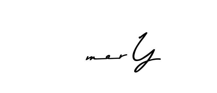 Similarly Asem Kandis PERSONAL USE is the best handwritten signature design. Signature creator online .You can use it as an online autograph creator for name Ömer Y. Ömer Y signature style 9 images and pictures png