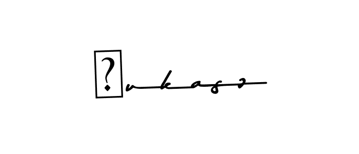 The best way (Asem Kandis PERSONAL USE) to make a short signature is to pick only two or three words in your name. The name Łukasz include a total of six letters. For converting this name. Łukasz signature style 9 images and pictures png