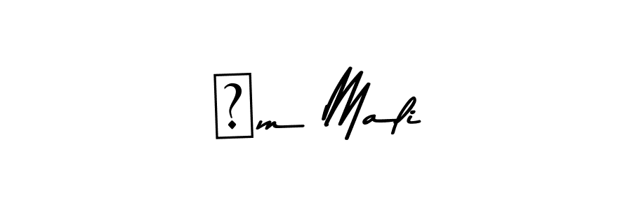 Create a beautiful signature design for name ओm Mali. With this signature (Asem Kandis PERSONAL USE) fonts, you can make a handwritten signature for free. ओm Mali signature style 9 images and pictures png