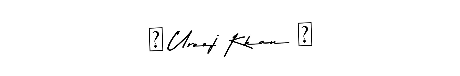 You should practise on your own different ways (Asem Kandis PERSONAL USE) to write your name (♡ Urooj Khan ♡) in signature. don't let someone else do it for you. ♡ Urooj Khan ♡ signature style 9 images and pictures png