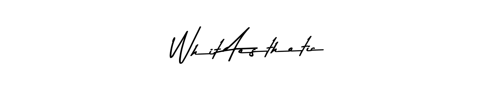 Create a beautiful signature design for name   Whit Aesthetic. With this signature (Asem Kandis PERSONAL USE) fonts, you can make a handwritten signature for free.   Whit Aesthetic signature style 9 images and pictures png