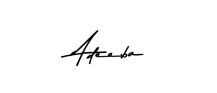Create a beautiful signature design for name  Adeeba. With this signature (Asem Kandis PERSONAL USE) fonts, you can make a handwritten signature for free.  Adeeba signature style 9 images and pictures png