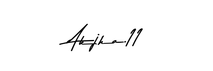 Design your own signature with our free online signature maker. With this signature software, you can create a handwritten (Asem Kandis PERSONAL USE) signature for name  Akjha.11.  Akjha.11 signature style 9 images and pictures png