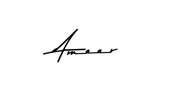 Design your own signature with our free online signature maker. With this signature software, you can create a handwritten (Asem Kandis PERSONAL USE) signature for name  Ameer.  Ameer signature style 9 images and pictures png