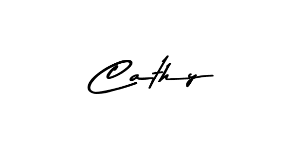 Design your own signature with our free online signature maker. With this signature software, you can create a handwritten (Asem Kandis PERSONAL USE) signature for name  Cathy.  Cathy signature style 9 images and pictures png