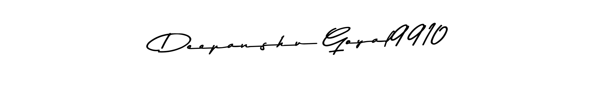 Use a signature maker to create a handwritten signature online. With this signature software, you can design (Asem Kandis PERSONAL USE) your own signature for name  Deepanshu Goyal9910.  Deepanshu Goyal9910 signature style 9 images and pictures png