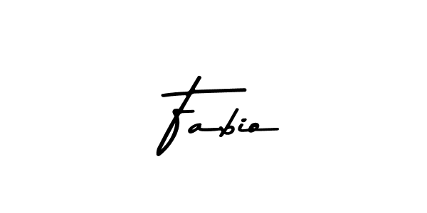 Create a beautiful signature design for name  Fabio. With this signature (Asem Kandis PERSONAL USE) fonts, you can make a handwritten signature for free.  Fabio signature style 9 images and pictures png