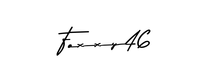 Also You can easily find your signature by using the search form. We will create  Foxxy46 name handwritten signature images for you free of cost using Asem Kandis PERSONAL USE sign style.  Foxxy46 signature style 9 images and pictures png