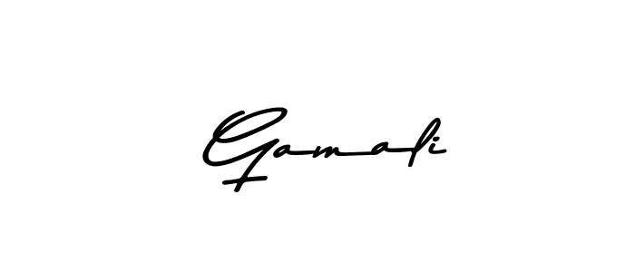 The best way (Asem Kandis PERSONAL USE) to make a short signature is to pick only two or three words in your name. The name  Gamali include a total of six letters. For converting this name.  Gamali signature style 9 images and pictures png