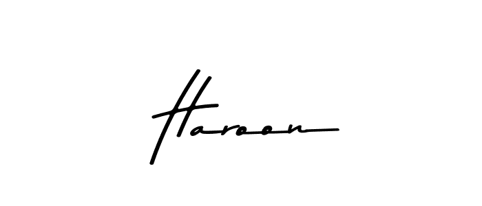 This is the best signature style for the  Haroon name. Also you like these signature font (Asem Kandis PERSONAL USE). Mix name signature.  Haroon signature style 9 images and pictures png