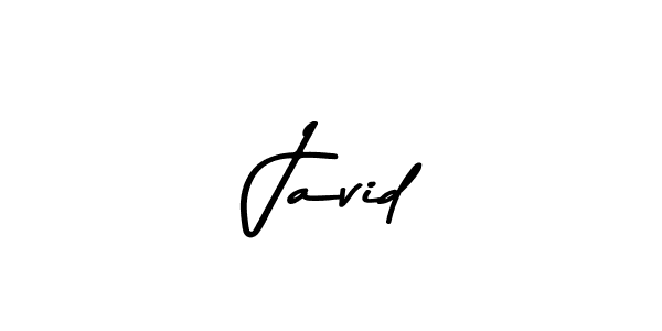 Make a beautiful signature design for name  Javid. With this signature (Asem Kandis PERSONAL USE) style, you can create a handwritten signature for free.  Javid signature style 9 images and pictures png