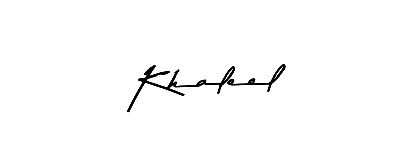 This is the best signature style for the  Khaleel name. Also you like these signature font (Asem Kandis PERSONAL USE). Mix name signature.  Khaleel signature style 9 images and pictures png