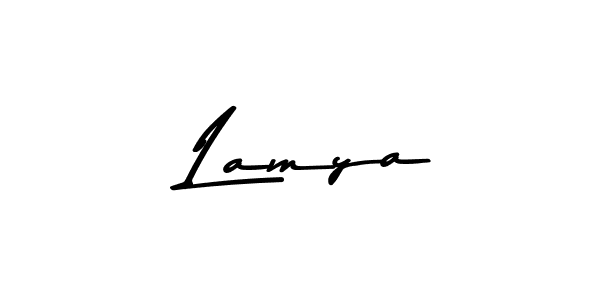 Design your own signature with our free online signature maker. With this signature software, you can create a handwritten (Asem Kandis PERSONAL USE) signature for name  Lamya.  Lamya signature style 9 images and pictures png