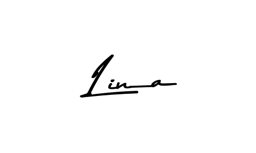 Design your own signature with our free online signature maker. With this signature software, you can create a handwritten (Asem Kandis PERSONAL USE) signature for name  Lina.  Lina signature style 9 images and pictures png