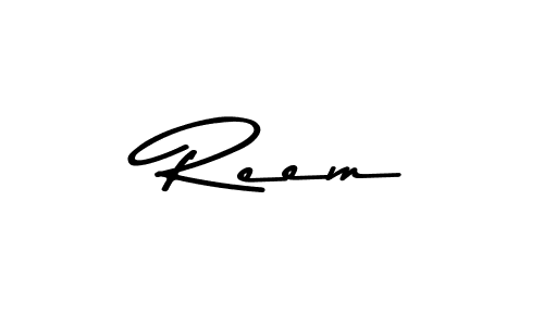 How to make  Reem name signature. Use Asem Kandis PERSONAL USE style for creating short signs online. This is the latest handwritten sign.  Reem signature style 9 images and pictures png