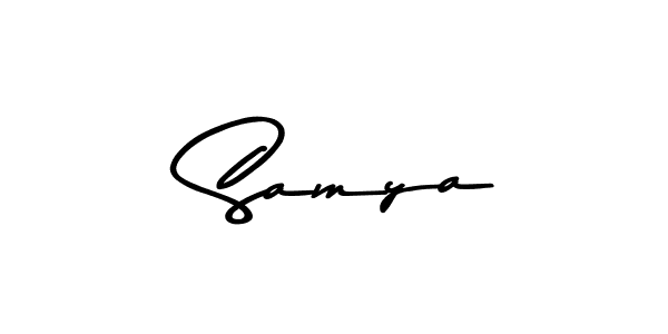 You should practise on your own different ways (Asem Kandis PERSONAL USE) to write your name ( Samya) in signature. don't let someone else do it for you.  Samya signature style 9 images and pictures png