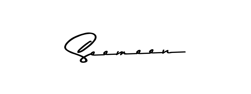 You should practise on your own different ways (Asem Kandis PERSONAL USE) to write your name ( Seemeen) in signature. don't let someone else do it for you.  Seemeen signature style 9 images and pictures png