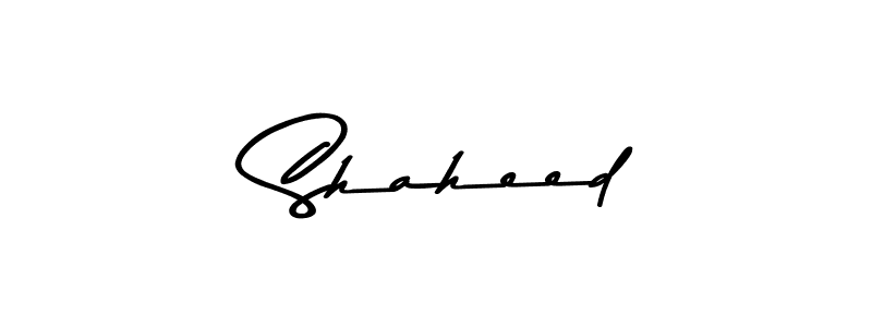 Use a signature maker to create a handwritten signature online. With this signature software, you can design (Asem Kandis PERSONAL USE) your own signature for name  Shaheed.  Shaheed signature style 9 images and pictures png