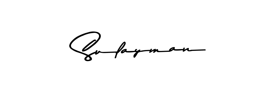 Make a beautiful signature design for name  Sulayman. With this signature (Asem Kandis PERSONAL USE) style, you can create a handwritten signature for free.  Sulayman signature style 9 images and pictures png