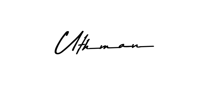 How to make  Uthman signature? Asem Kandis PERSONAL USE is a professional autograph style. Create handwritten signature for  Uthman name.  Uthman signature style 9 images and pictures png