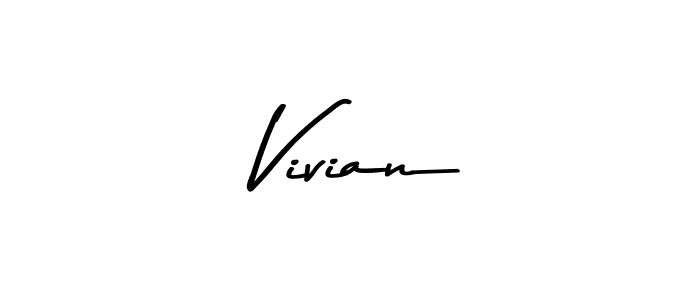 Design your own signature with our free online signature maker. With this signature software, you can create a handwritten (Asem Kandis PERSONAL USE) signature for name  Vivian.  Vivian signature style 9 images and pictures png