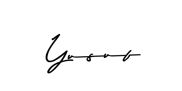 How to make  Yusuf name signature. Use Asem Kandis PERSONAL USE style for creating short signs online. This is the latest handwritten sign.  Yusuf signature style 9 images and pictures png