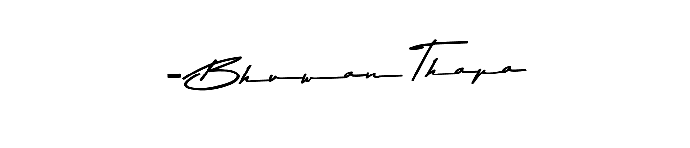 You can use this online signature creator to create a handwritten signature for the name - Bhuwan Thapa. This is the best online autograph maker. - Bhuwan Thapa signature style 9 images and pictures png