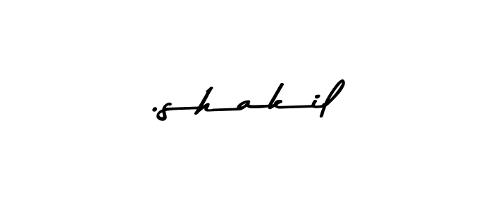 How to make .shakil name signature. Use Asem Kandis PERSONAL USE style for creating short signs online. This is the latest handwritten sign. .shakil signature style 9 images and pictures png