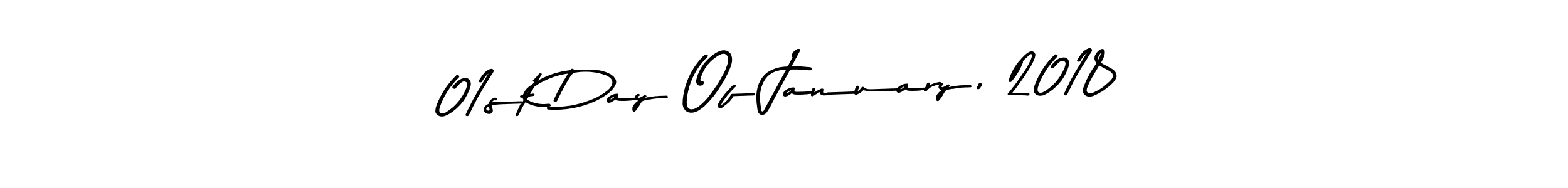 How to make 01st Day Of January, 2018 name signature. Use Asem Kandis PERSONAL USE style for creating short signs online. This is the latest handwritten sign. 01st Day Of January, 2018 signature style 9 images and pictures png