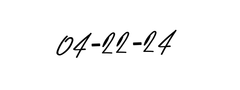 You should practise on your own different ways (Asem Kandis PERSONAL USE) to write your name (04-22-24) in signature. don't let someone else do it for you. 04-22-24 signature style 9 images and pictures png