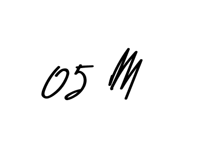 Design your own signature with our free online signature maker. With this signature software, you can create a handwritten (Asem Kandis PERSONAL USE) signature for name 05 M. 05 M signature style 9 images and pictures png