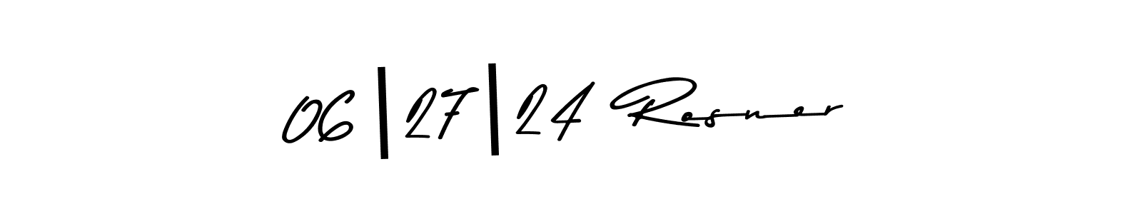Design your own signature with our free online signature maker. With this signature software, you can create a handwritten (Asem Kandis PERSONAL USE) signature for name 06|27|24  Rosner. 06|27|24  Rosner signature style 9 images and pictures png