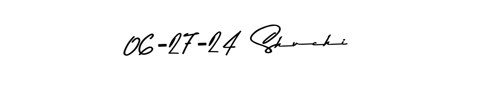 You should practise on your own different ways (Asem Kandis PERSONAL USE) to write your name (06-27-24  Shuchi) in signature. don't let someone else do it for you. 06-27-24  Shuchi signature style 9 images and pictures png